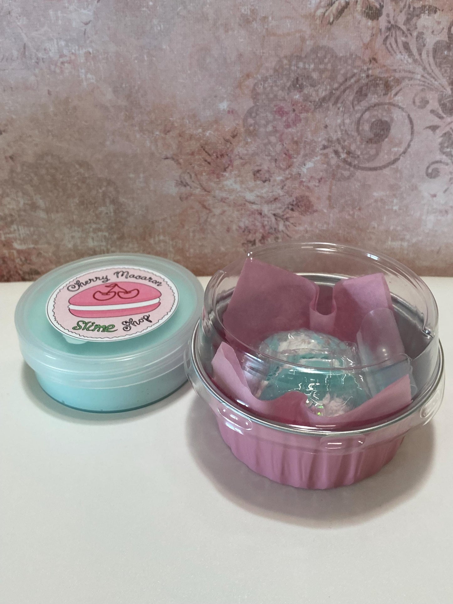 Blue Raspberry Macaron Slime