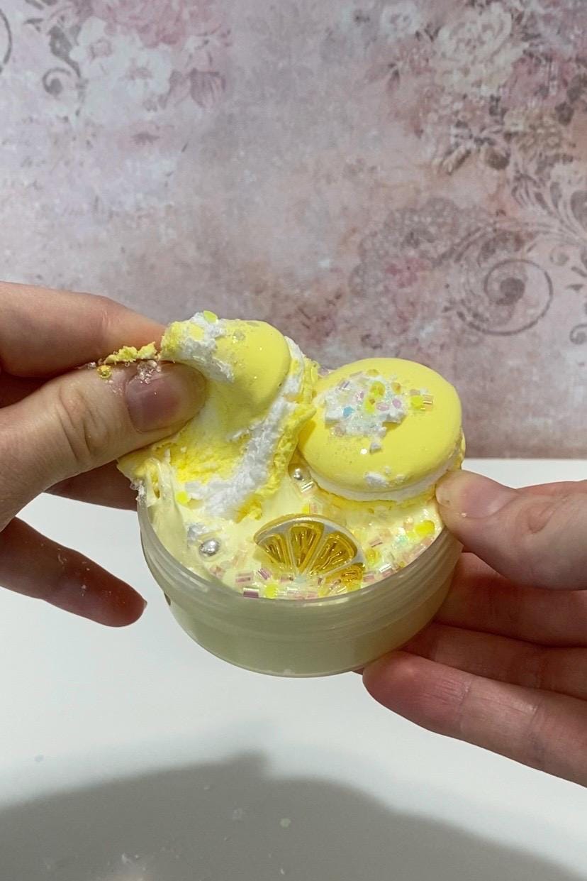 Lemon Macaron Slime
