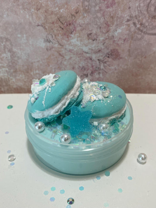Blue Raspberry Macaron Slime