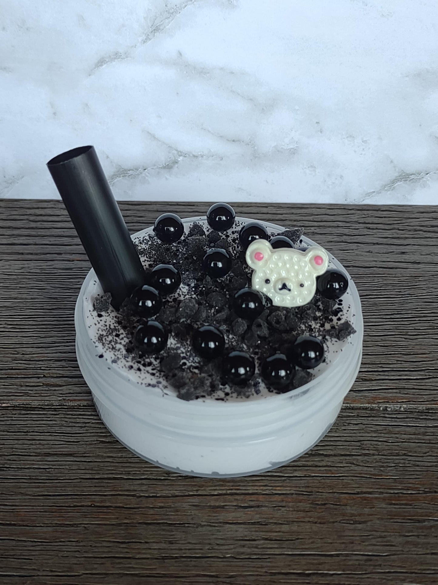 Cookies & Cream Boba Slime