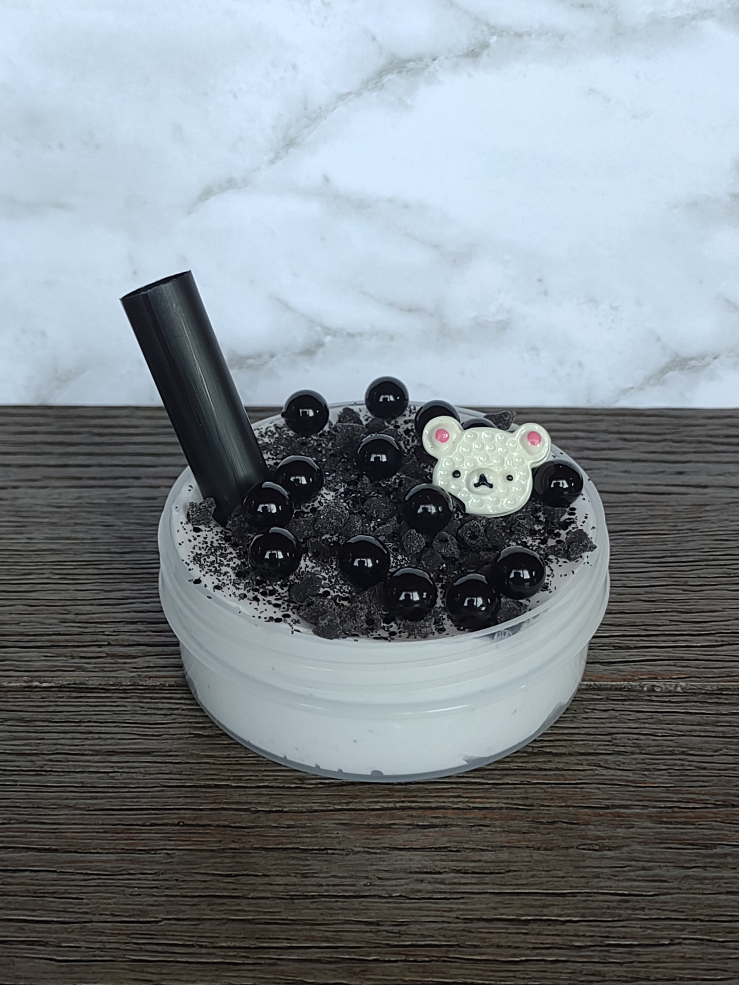 Cookies & Cream Boba Slime
